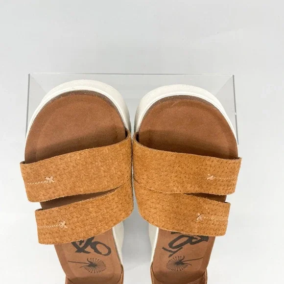 OTBT Womens 9.5M Montauk Sandals‎ Shoes Brown Platform Wedge Ankle Strap Boho - Picture 9 of 13